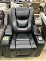 MYES LEATHER THEATRE CHAIR MSRP $999.00