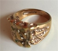 GOLD FILLED MCM RING  approx. size 8.5
