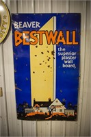 Beawer Best Wall Porcelain Sign 1 Sided