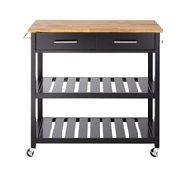StyleWell Glenville 36" Rolling Kitchen Cart