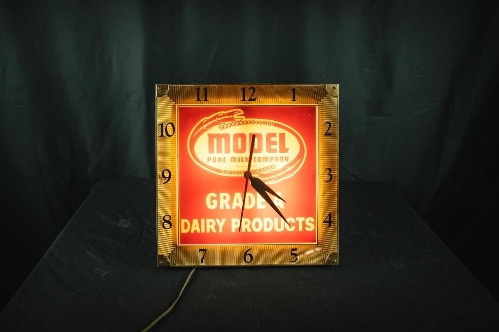 Model Milk Company Clock