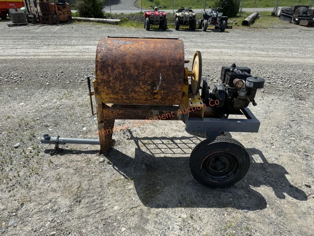 Gas Powered Cement Mixer