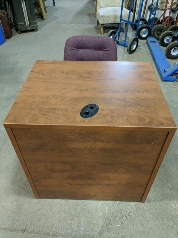 Task chair & MDF printer stand/desk