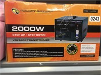 2000W Voltage Transformer $98 Retail
