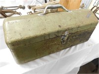 Simonsen metal tool box with removable tray,