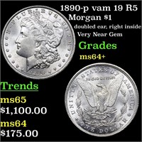 1890-p vam 19 R5 Morgan $1 Grades Choice+ Unc