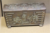 Antique Denmark Bronze Casket