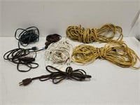 Lot of 7 Extension Cords