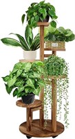 GEEBOBO 5 Tiered Tall Plant Stand for Indoor Outdo