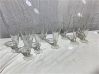 Champagne etched glasses