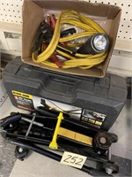 2 TON HYDRAULIC JACK W/ CASE - JUMPER CABLERS