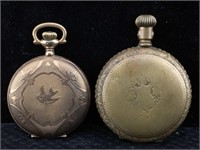 Pair Antique Gold-Filled Pocket Watches - not