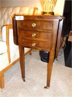 Drop Leaf 2 Drawer Stand Table