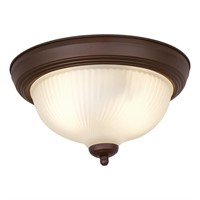 C8240  Mainstays 11 Flush Ceiling Light Frosted