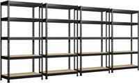 PrimeZone Storage Shelves 4 Packs 5 Tier