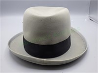 Vintage mens Stetson grey fedora size 7 1/8 w/box