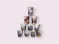 Thomas Kinkade Mugs (10)