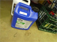 Hydraulic fluid - mostly full- and coolant - about