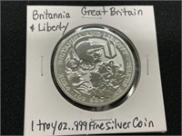 Great Britain Britannia Silver Round