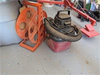 Electric Cord Reel and Small Shop Vac