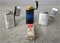 (4) Refillable Vintage Lighters
