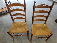 PAIR RUSH BOTTOM  LADDER BACKS