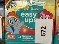 Pampers easy ups 3T-4T 124 ct