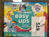 Pampers easy ups 2T-3T 140ct