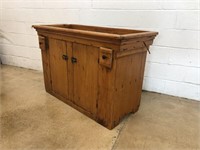Country Primitive Wooden Dry Sink