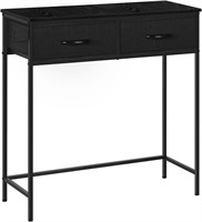 Black Industrial Console Table