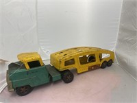 Vintage Structo Auto Transport Truck & Trailer