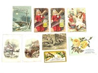 9 Vintage Advertising Trade Cards