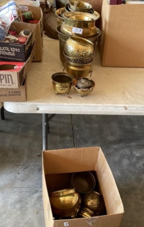 Assorted Brass Planters