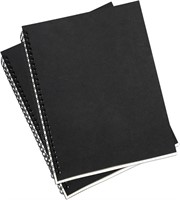 6 Pack Black School Notebooks