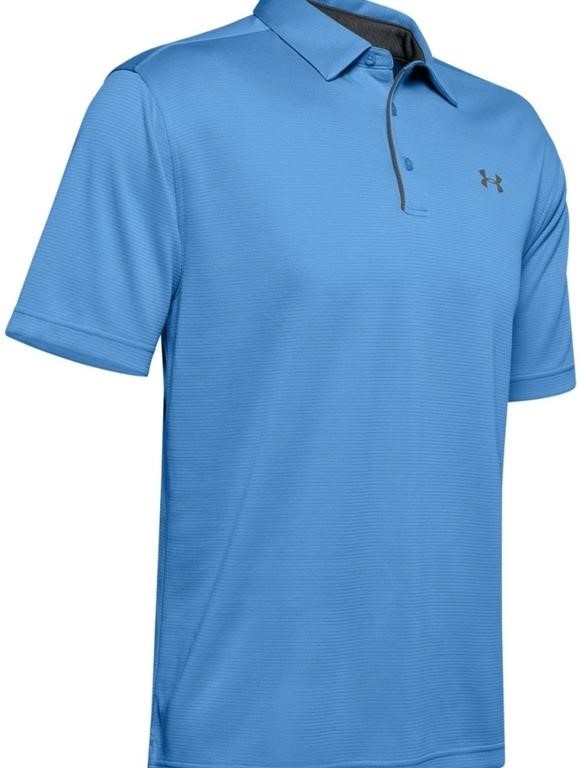 Under Armour Small Carolina Blue Tech Polo