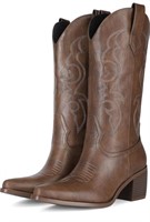 Size 7 Platikly Cowboy Boots for Women - Mid Calf