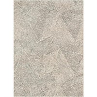 Geometric Lines Beige Rug 7 ft. 10 in. X 10 ft. 6