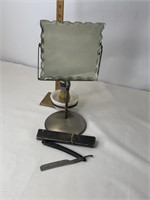 Vintage shaving, mirror, razor & more