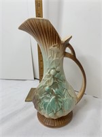 McCoy pitcher vase with teal accent