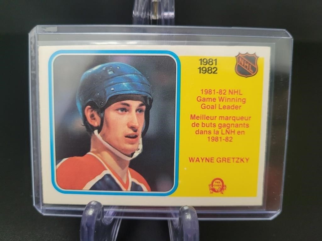 1982 O Pee Chee, Wayne Gretzky card