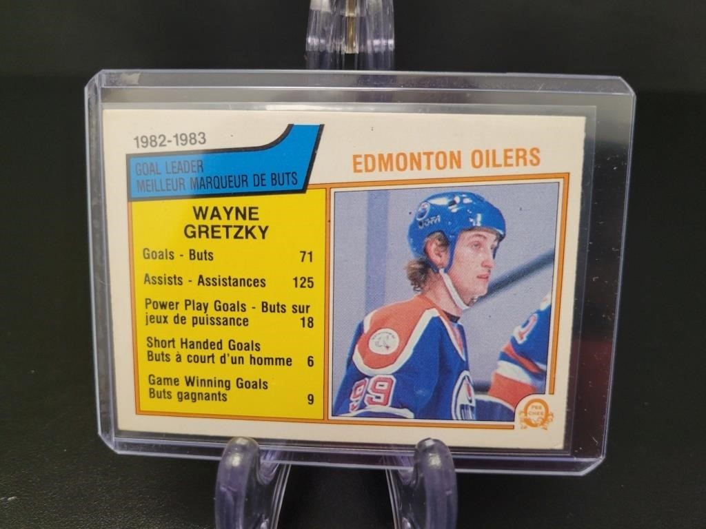 1983 O Pee Chee, Wayne Gretzky card