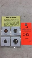 Proof set of coins