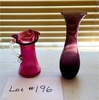 Glass Bud Vases (2)