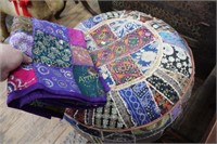 TAPESTRY PATCHWORK OTTOMAN - MATERIAL