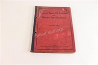 1932 Engine Shop Manuals / Service Book