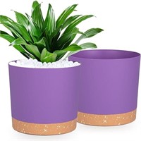 Plant Pots Set of 2 - 12 inch - Purple