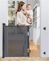 Trongle 0-140 CM Retractable Stair Gate for