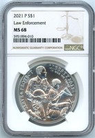 2021-P NGC MS 68 U.S. Commemorative Silver Dollar