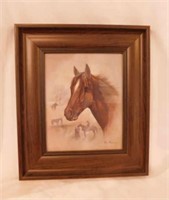 Vintage Horse Head print by Ruane Manning,
