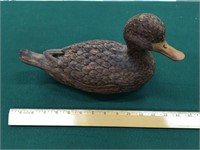 Carved Duck Decoy by C. Duncan